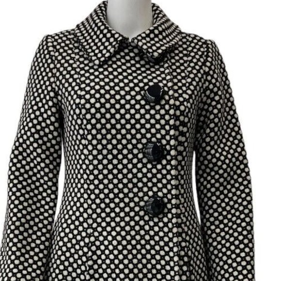 Tibi Black White Spotted Jacket size 6 Polka Dots - Picture 2 of 10